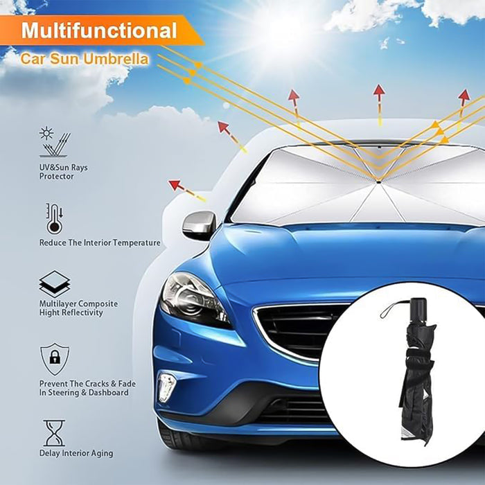 Essntials Car-Umbrella + 4 Window Covers