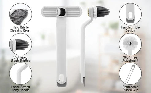 Multi-Function Bathroom Cleaning Brush