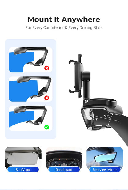 360 Degree Rotation Dashboard Car Phone Holder🚗 | 🔥Buy 1 Fet 1 Free🔥